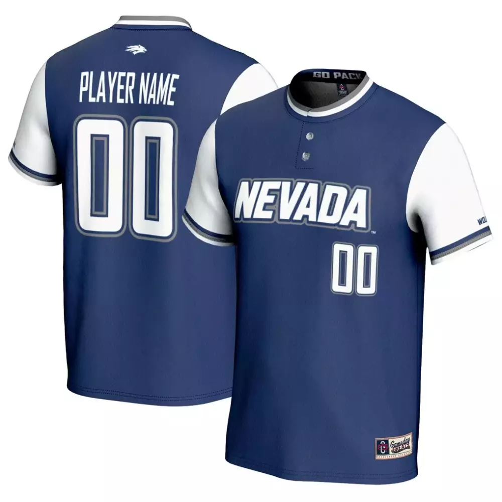 nevada wolf pack gameday greats youth nil pick a player lightweight softball jersey navy