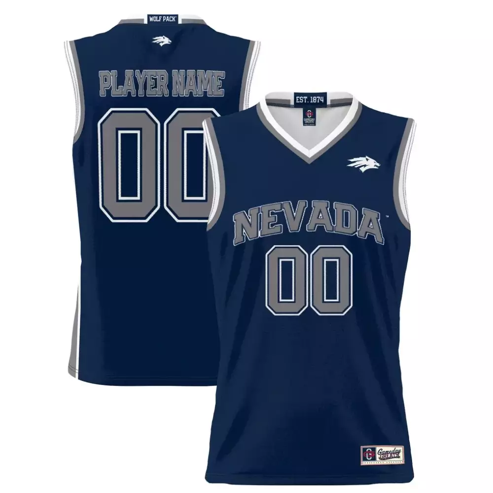 nevada wolf pack gameday greats youth nil pick a player lightweight softball jersey navy