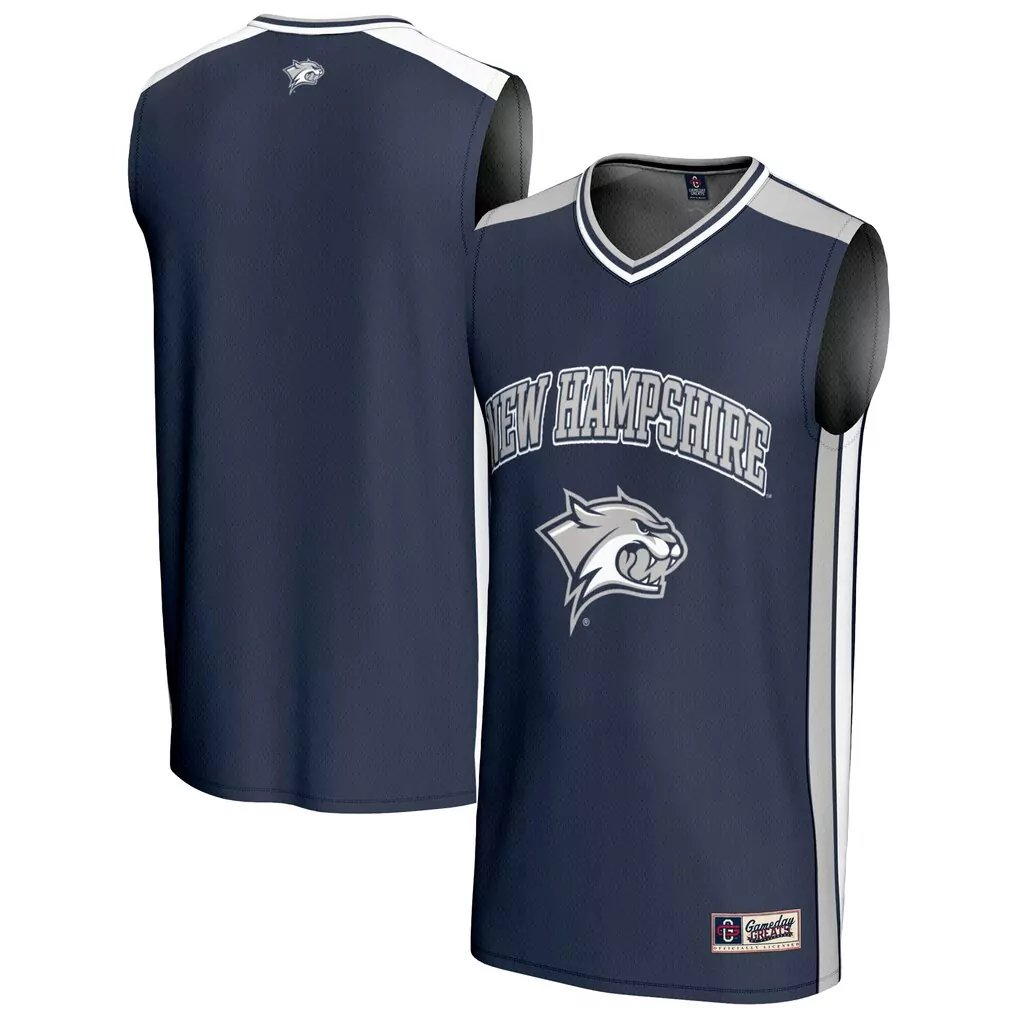 new hampshire wildcats gameday greats lightweight baseball jersey blue
