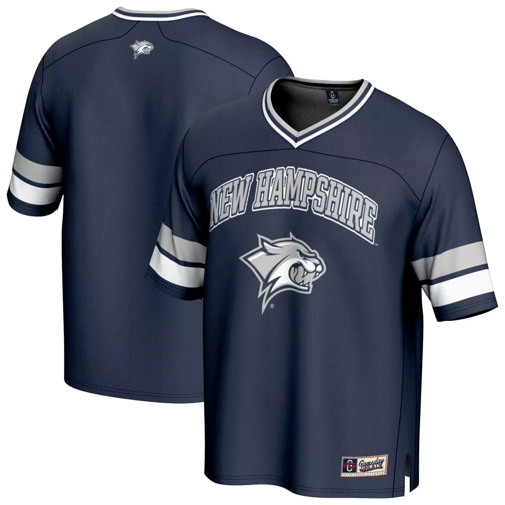 new hampshire wildcats gameday greats youth basketball jersey navy