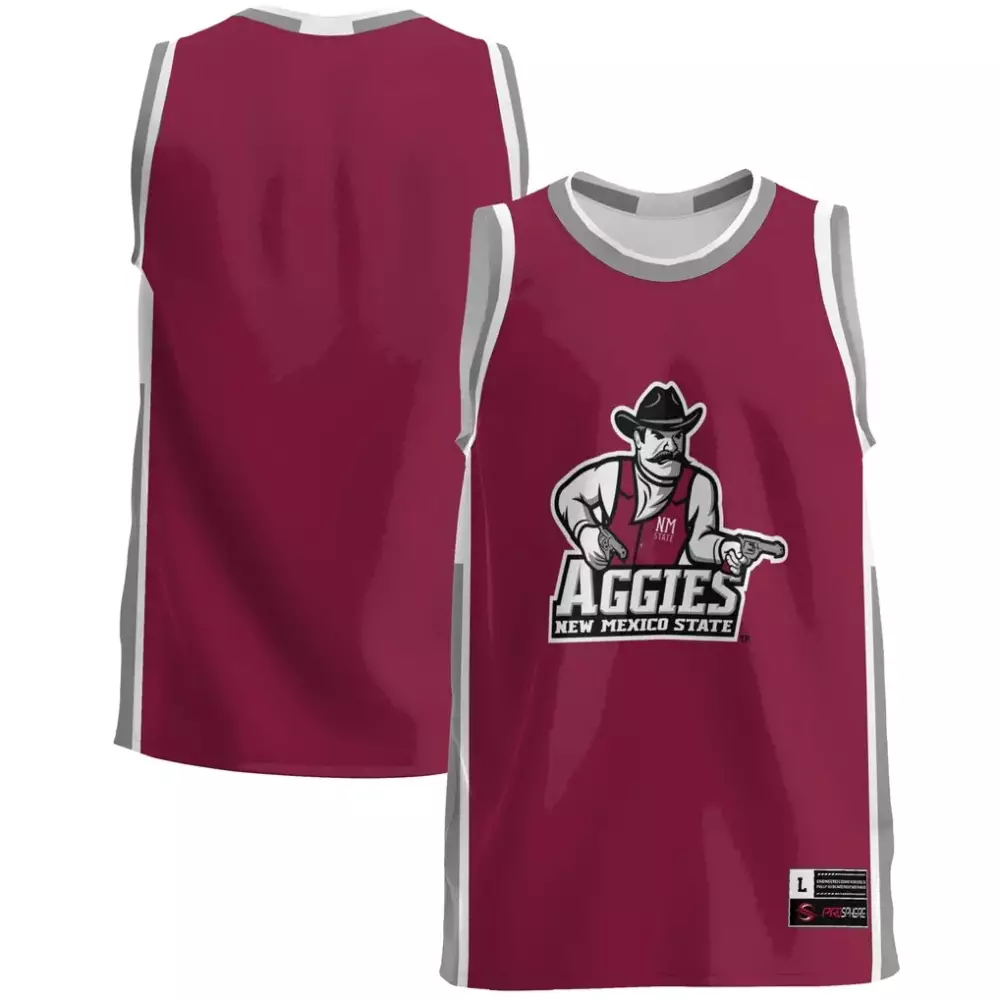 new mexico state aggies gameday greats lightweight basketball jersey crimson