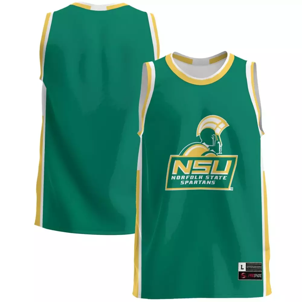 norfolk state spartans gameday greats lightweight basketball jersey green