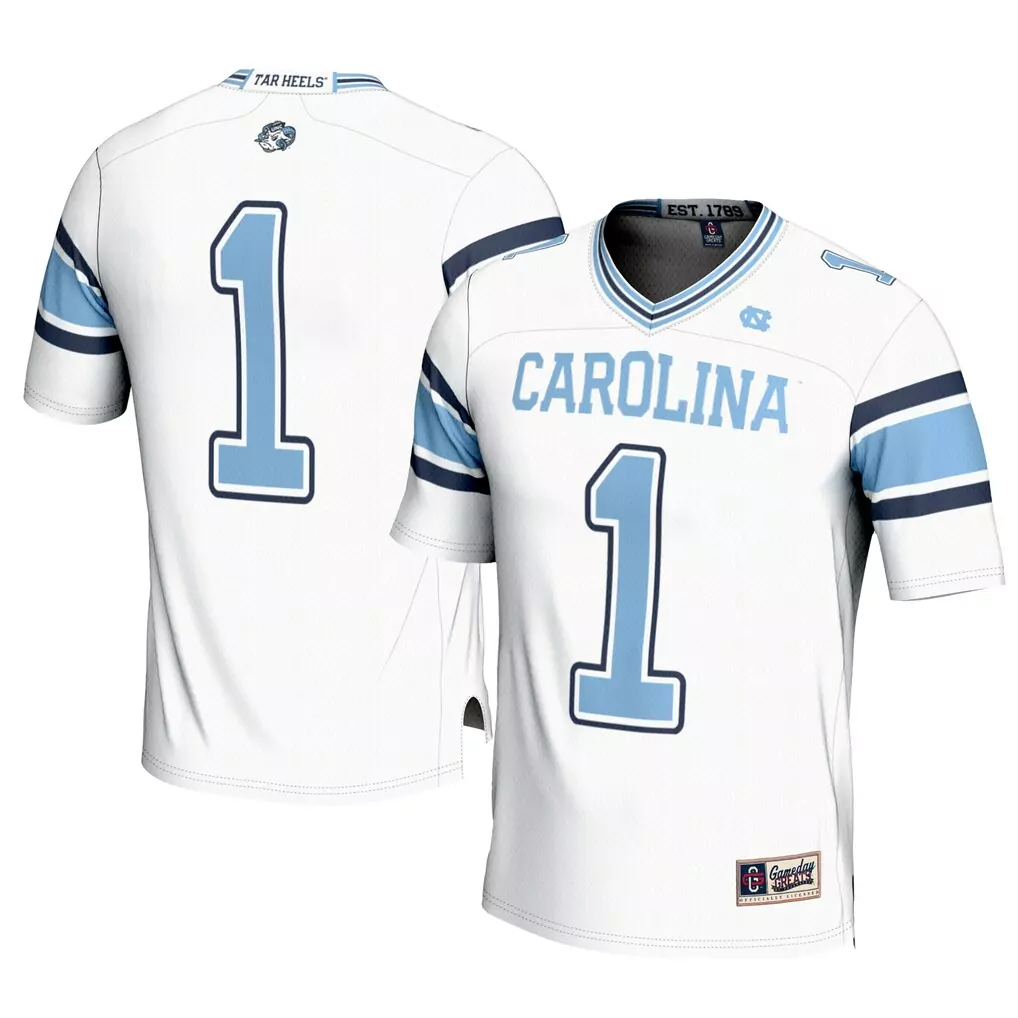 north carolina tar heels gameday greats youth 1 football jersey carolina blue