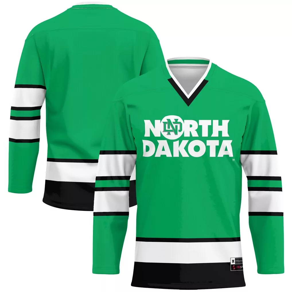 1 north dakota gameday greats youth lightweight collegiate football fashion jersey kelly green