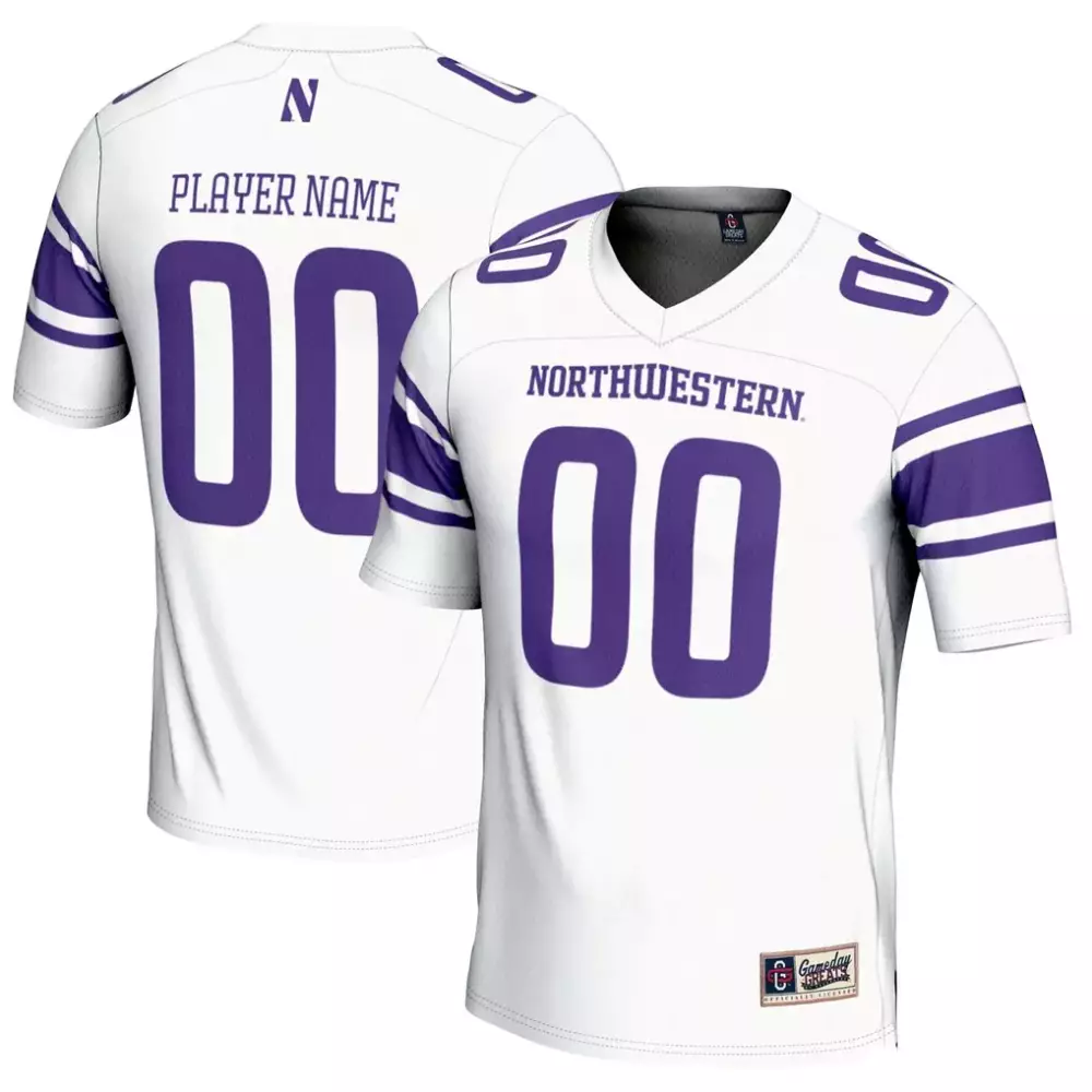 Northwestern Wildcats NIL Pick a Player Football Jersey | White Gameday Greats | Perfect Fan Gear for Men, Women & Youth