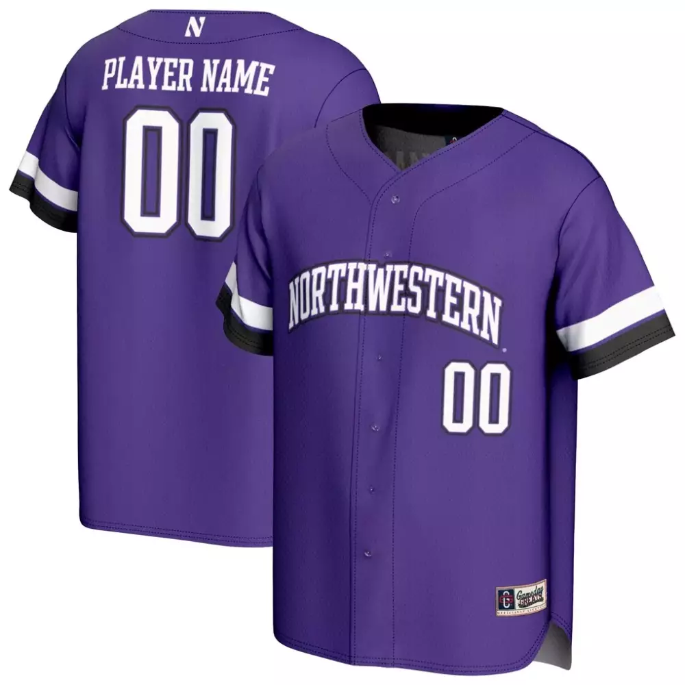 Northwestern Wildcats Unisex Personalized Collegiate Baseball Fashion Jersey | Purple Gameday Greats | Trendy Fan Gear for Men, Women & Youth
