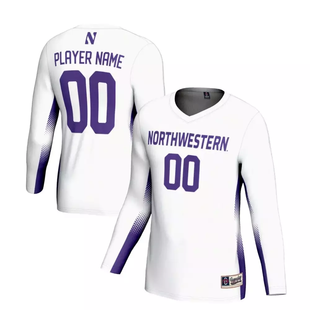 Northwestern Wildcats Youth NIL Lightweight Women's Volleyball Jersey | White | Gameday Greats Fan Gear | For Men, Women & Youth