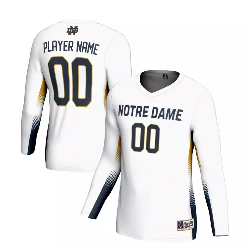 notre dame fighting irish gameday greats unisex nil lightweight volleyball jersey white