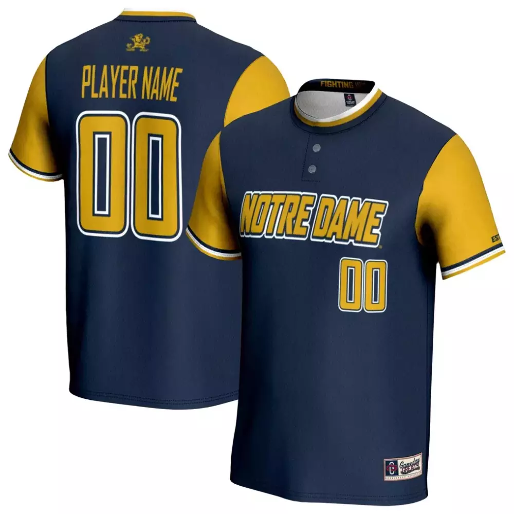 notre dame fighting irish gameday greats unisex nil pick a player lightweight men s hockey jersey navy