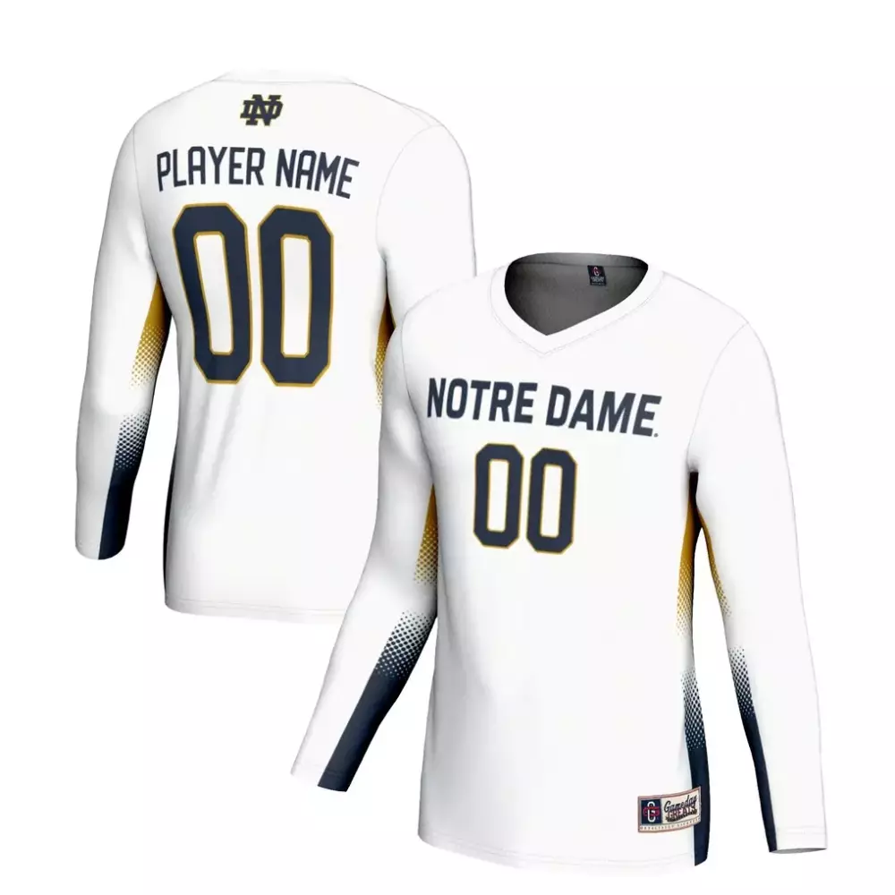 notre dame fighting irish gameday greats youth lightweight hockey nil pick a player fashion jersey white