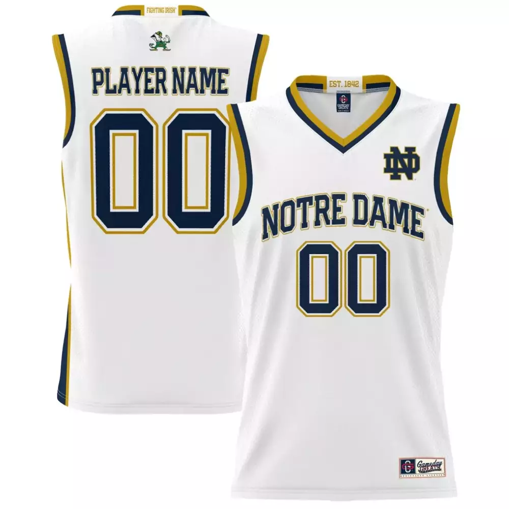 notre dame fighting irish gameday greats youth nil pick a player lightweight men s basketball jersey white 1
