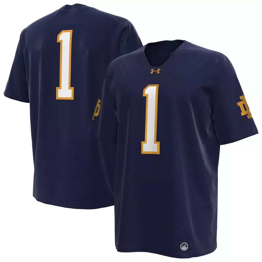 notre dame fighting irish under armour home replica hockey jersey white