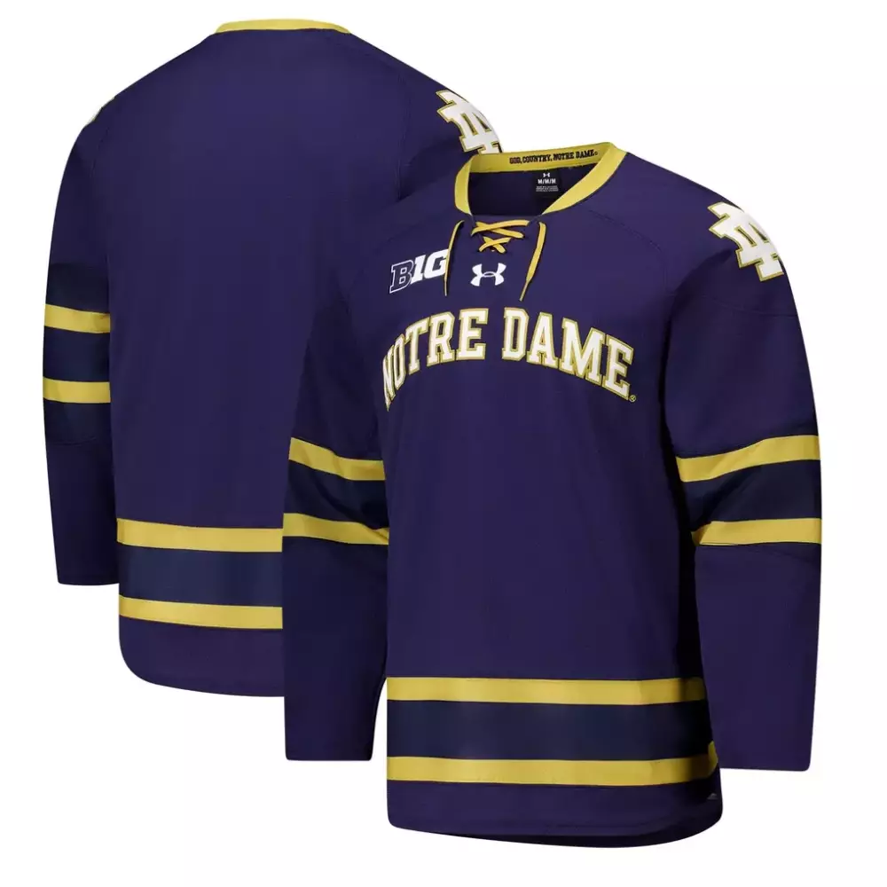 notre dame fighting irish under armour replica basketball jersey navy