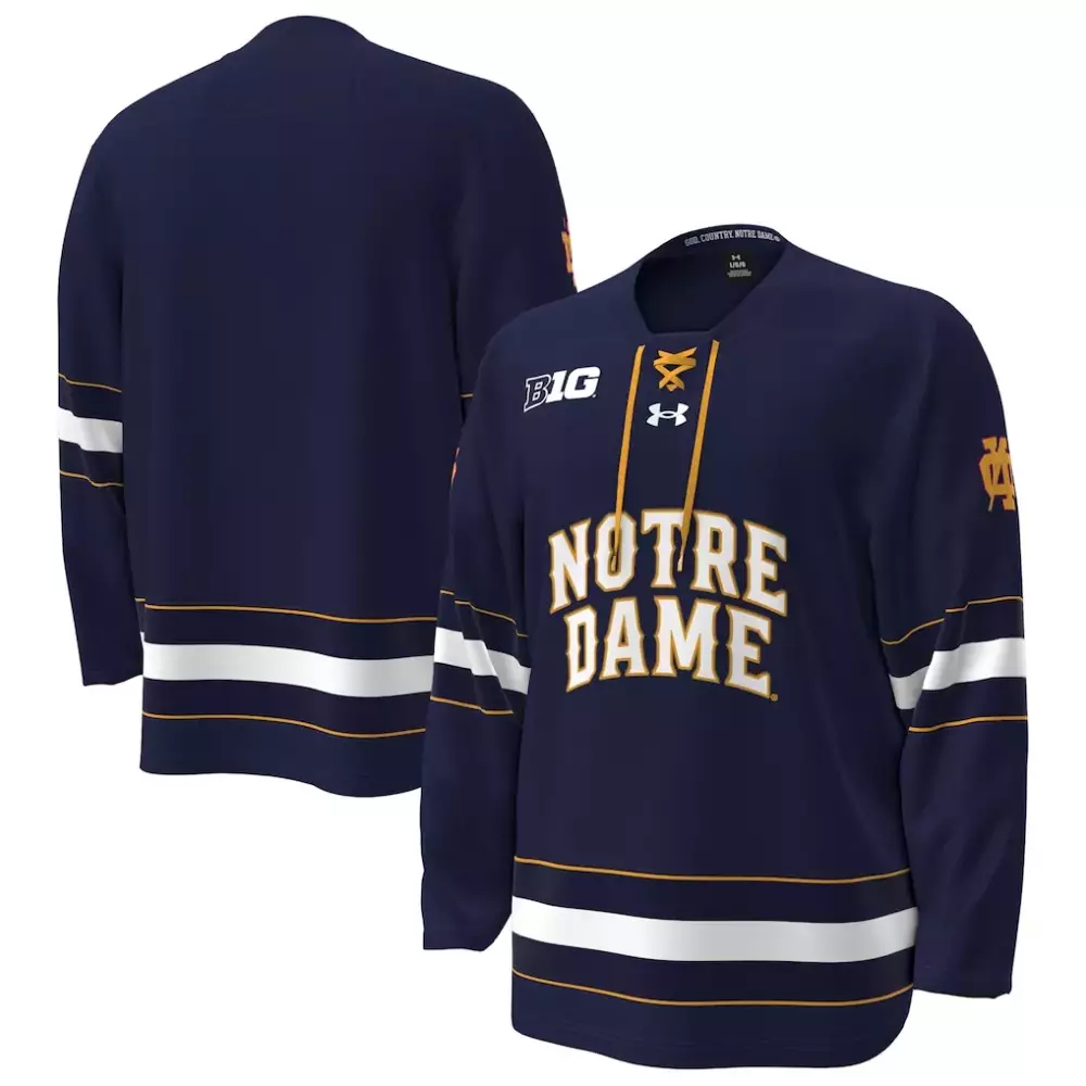 notre dame fighting irish under armour replica basketball jersey navy