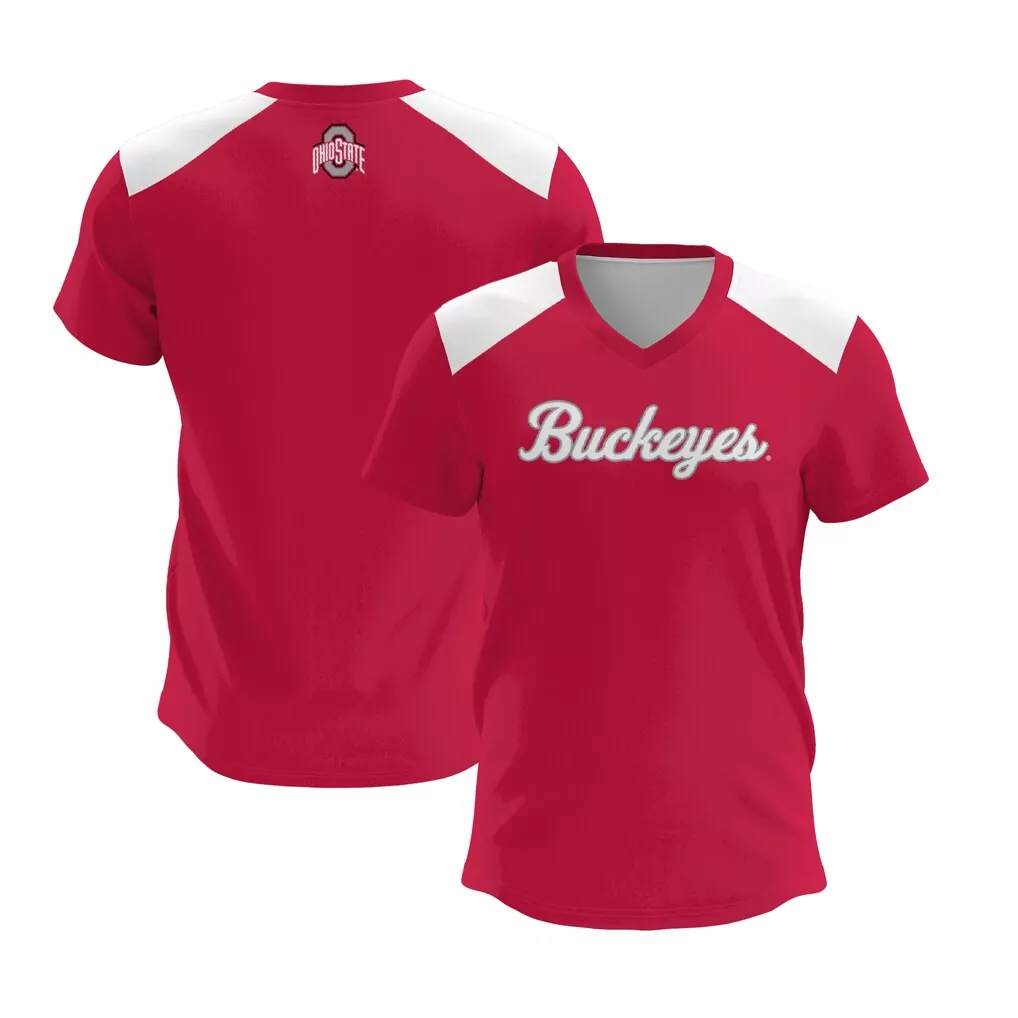 ohio state buckeyes gameday greats unisex 2024 ncaa women s ice hockey national champions fashion jersey scarlet