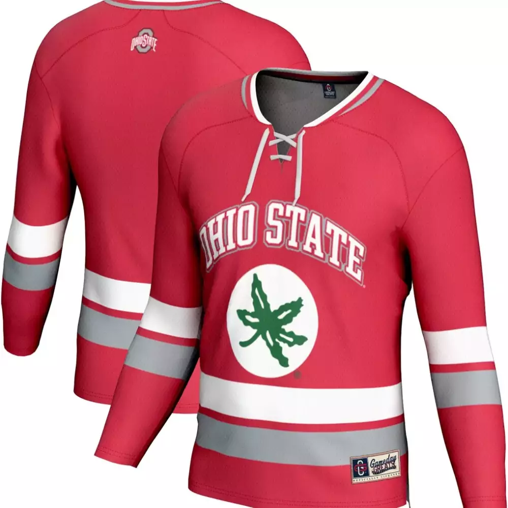 Ohio State Buckeyes Youth Spirit Hockey Jersey | Scarlet | Replica Fan Gear | For Men, Women & Youth
