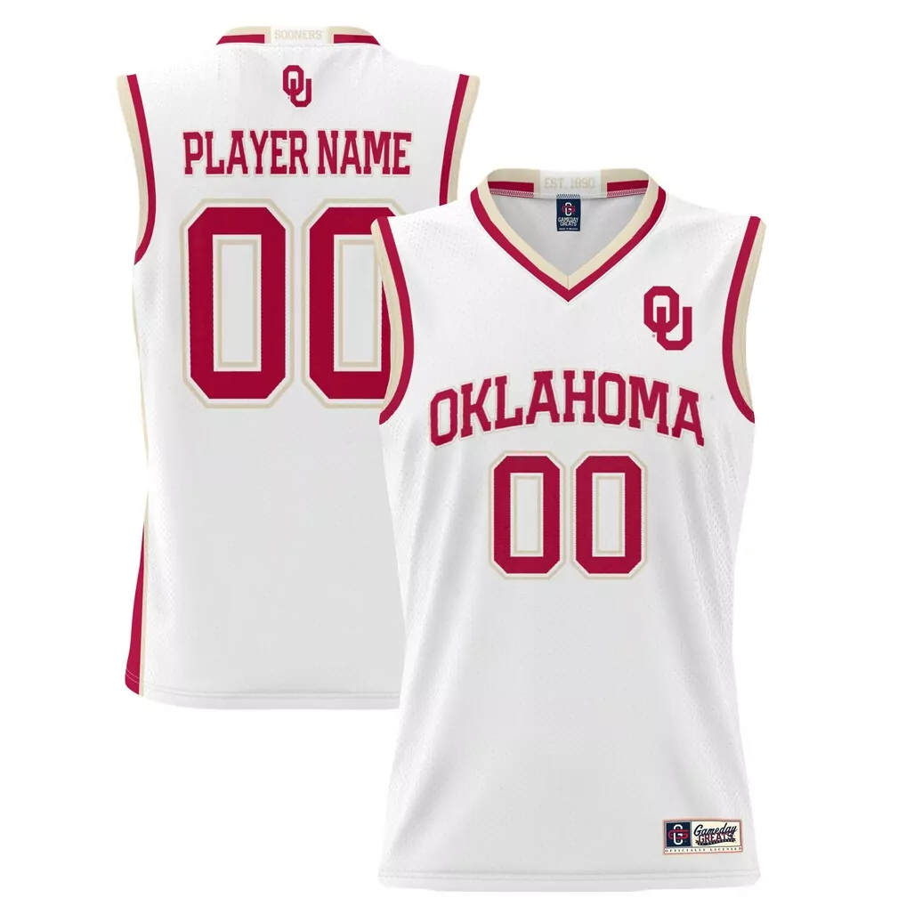 oklahoma sooners gameday greats unisex lightweight nil pick a player women s basketball jersey crimson