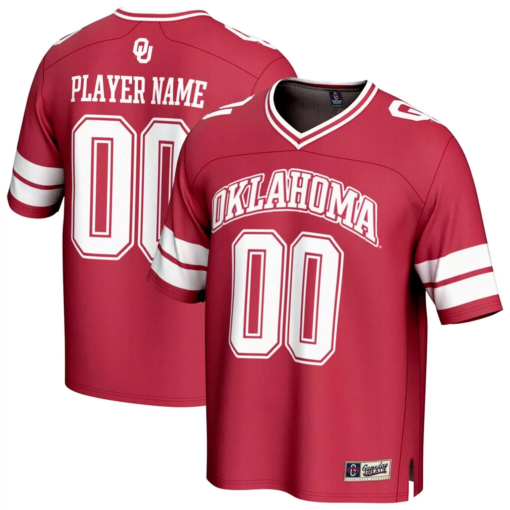 oklahoma sooners gameday greats unisex lightweight nil pick a player women s basketball jersey crimson