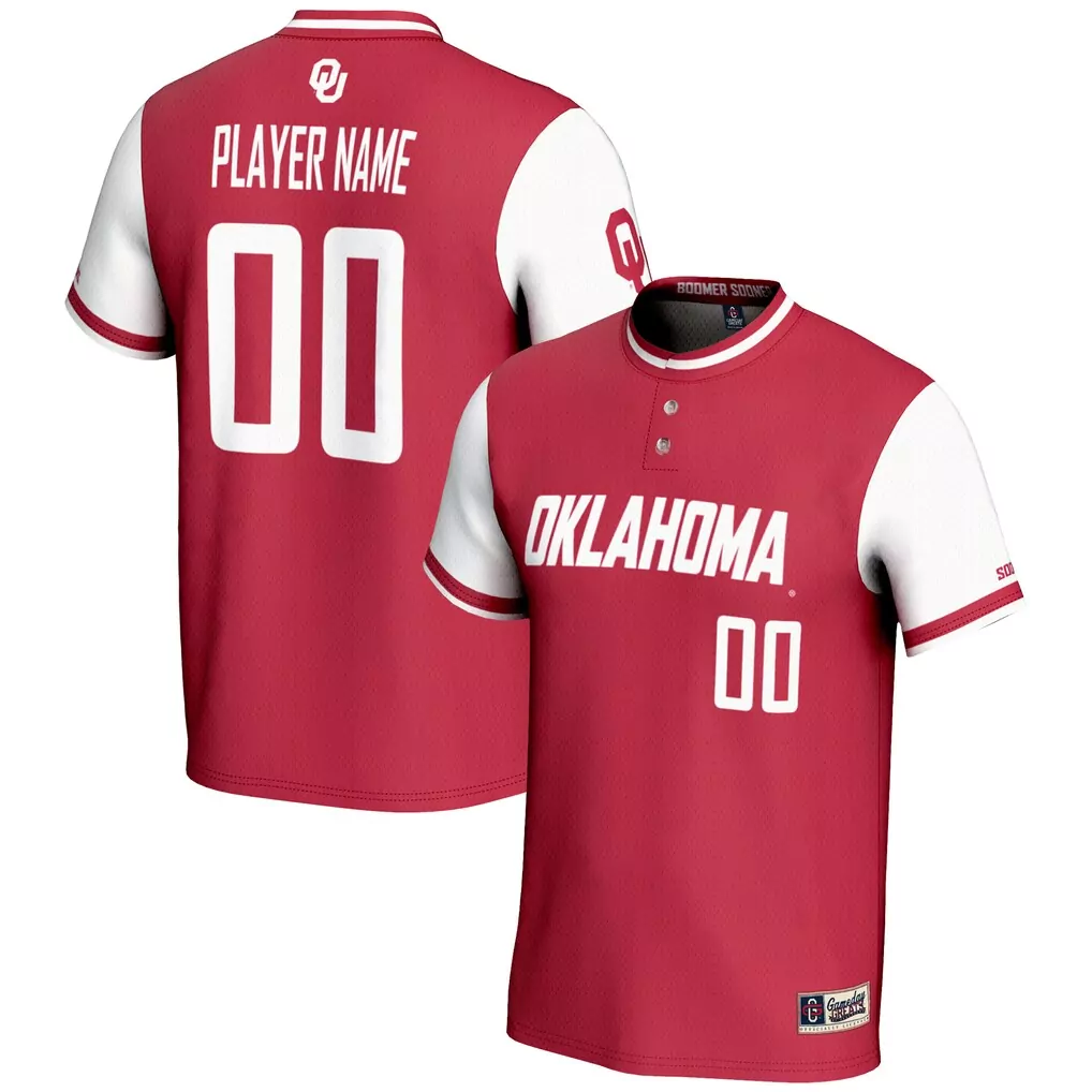 oklahoma sooners gameday greats youth nil pick a player lightweight men s basketball fashion jersey crimson