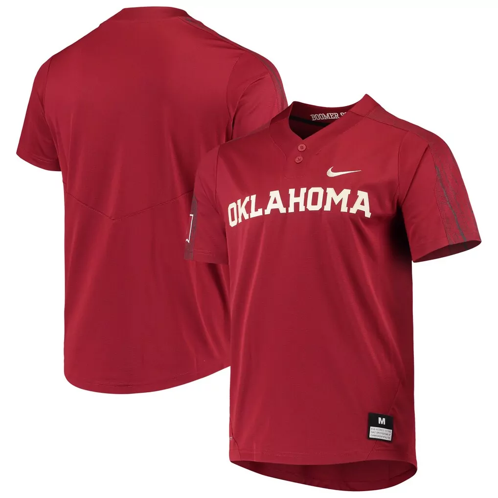 oklahoma sooners nike replica softball jersey crimson