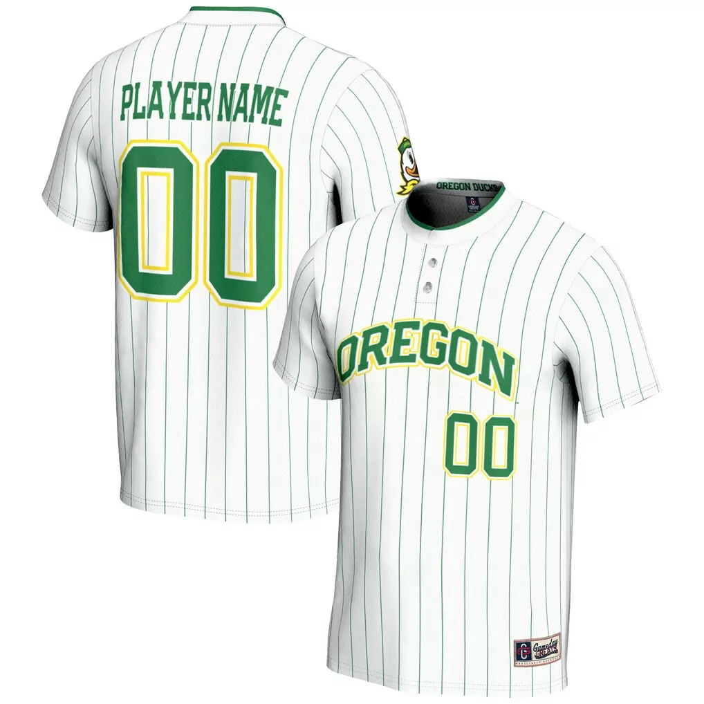 oregon ducks gameday greats nil pick a player lightweight baseball jersey green