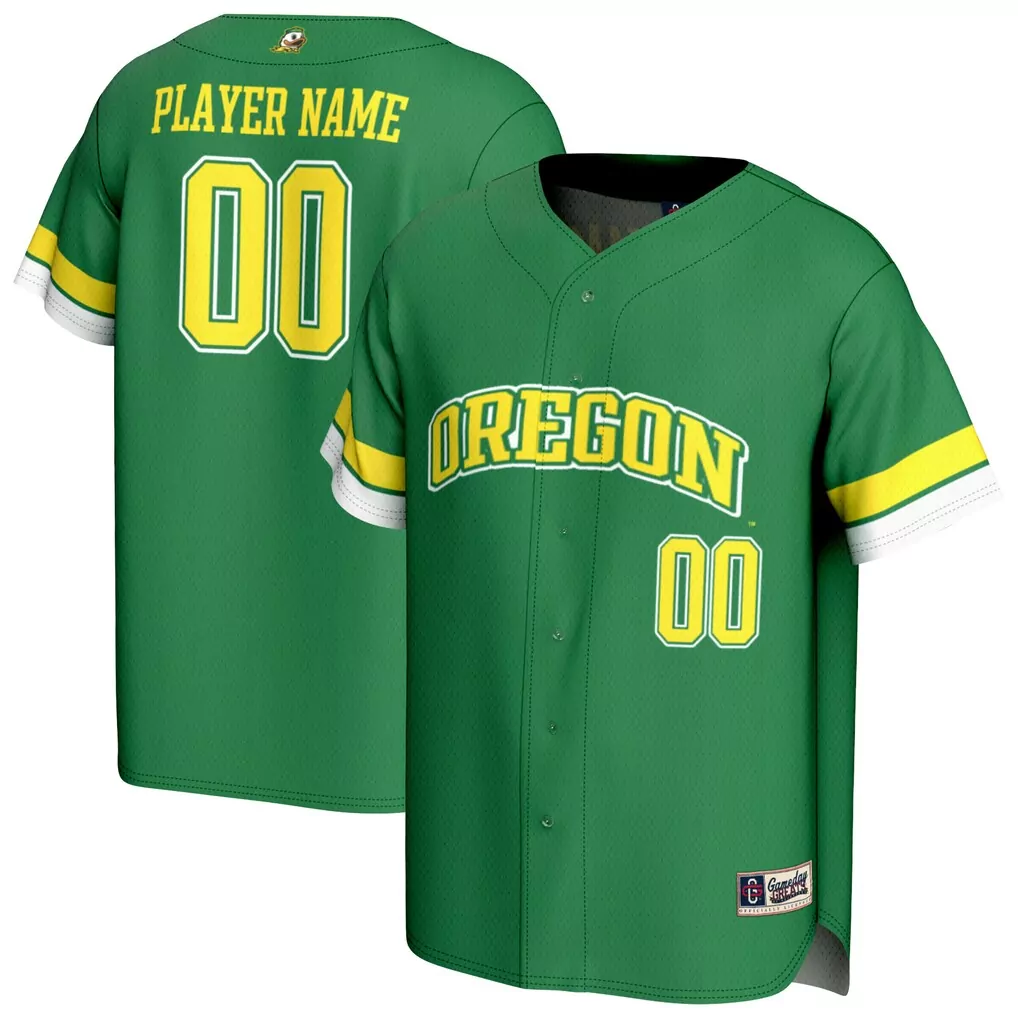 oregon ducks gameday greats unisex nil pick a player lightweight collegiate baseball fashion jersey green