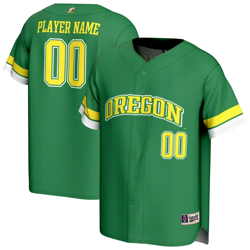 oregon ducks gameday greats unisex nil pick a player lightweight collegiate baseball fashion jersey green
