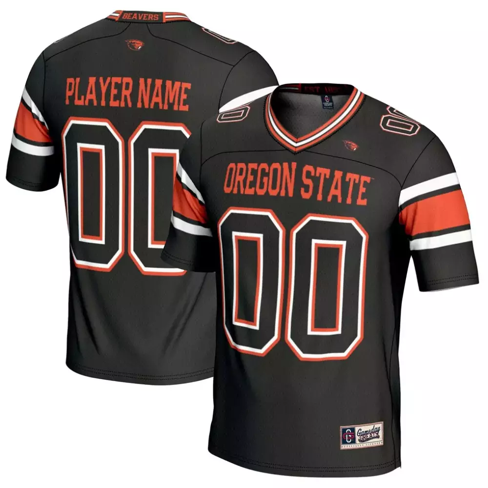 oregon state beavers gameday greats nil pick a player football jersey black
