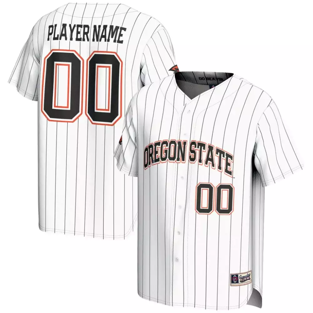 oregon state beavers gameday greats nil pick a player lightweight baseball jersey white