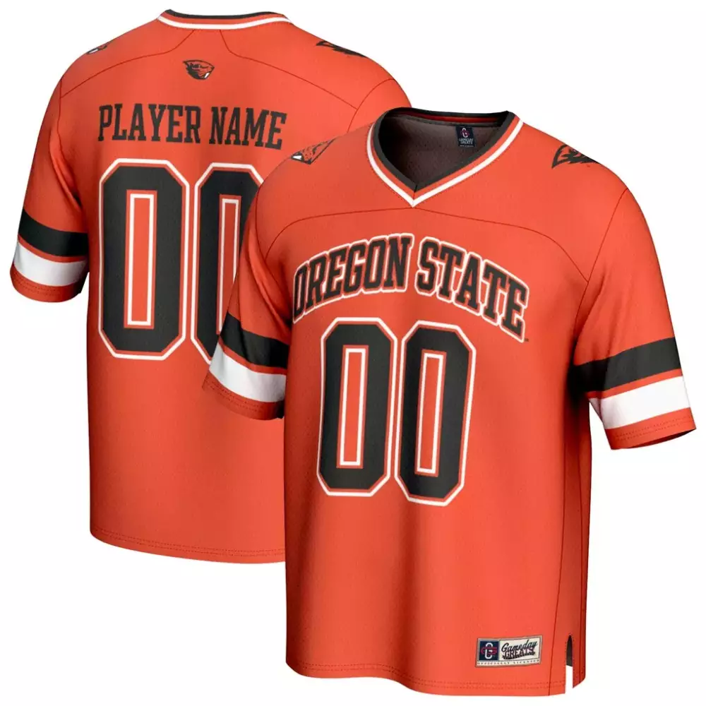 oregon state beavers gameday greats unisex nil pick a player football fashion jersey orange