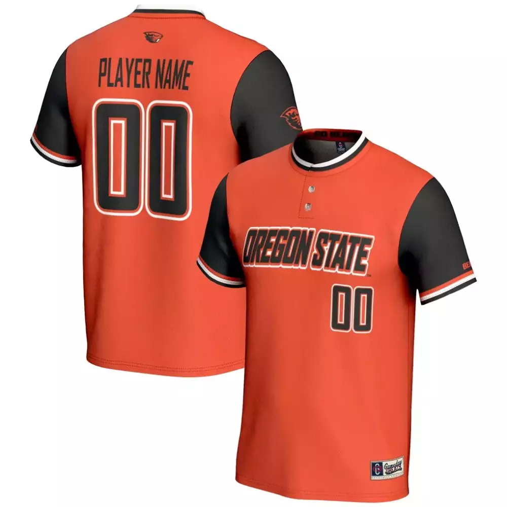 oregon state beavers gameday greats unisex nil pick a player lightweight softball jersey orange
