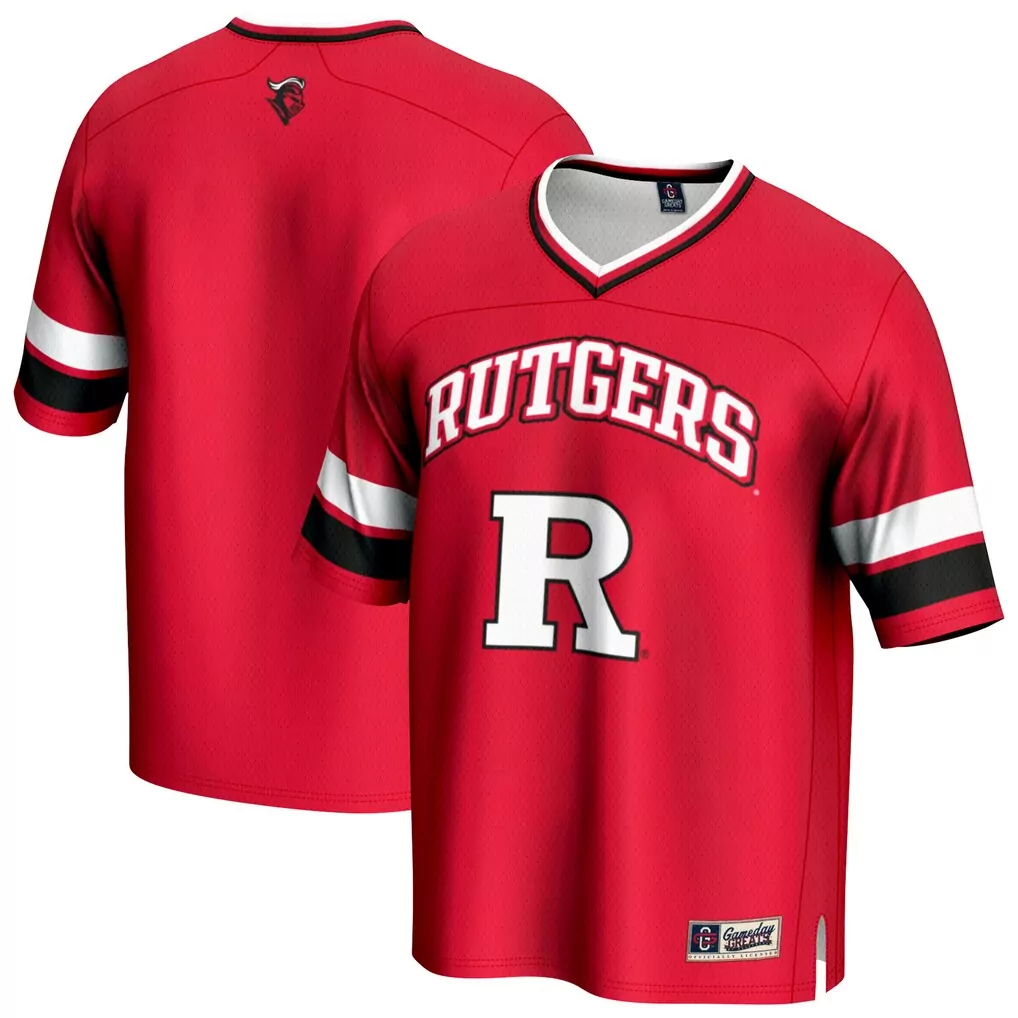 rutgers scarlet knights gameday greats football jersey scarlet