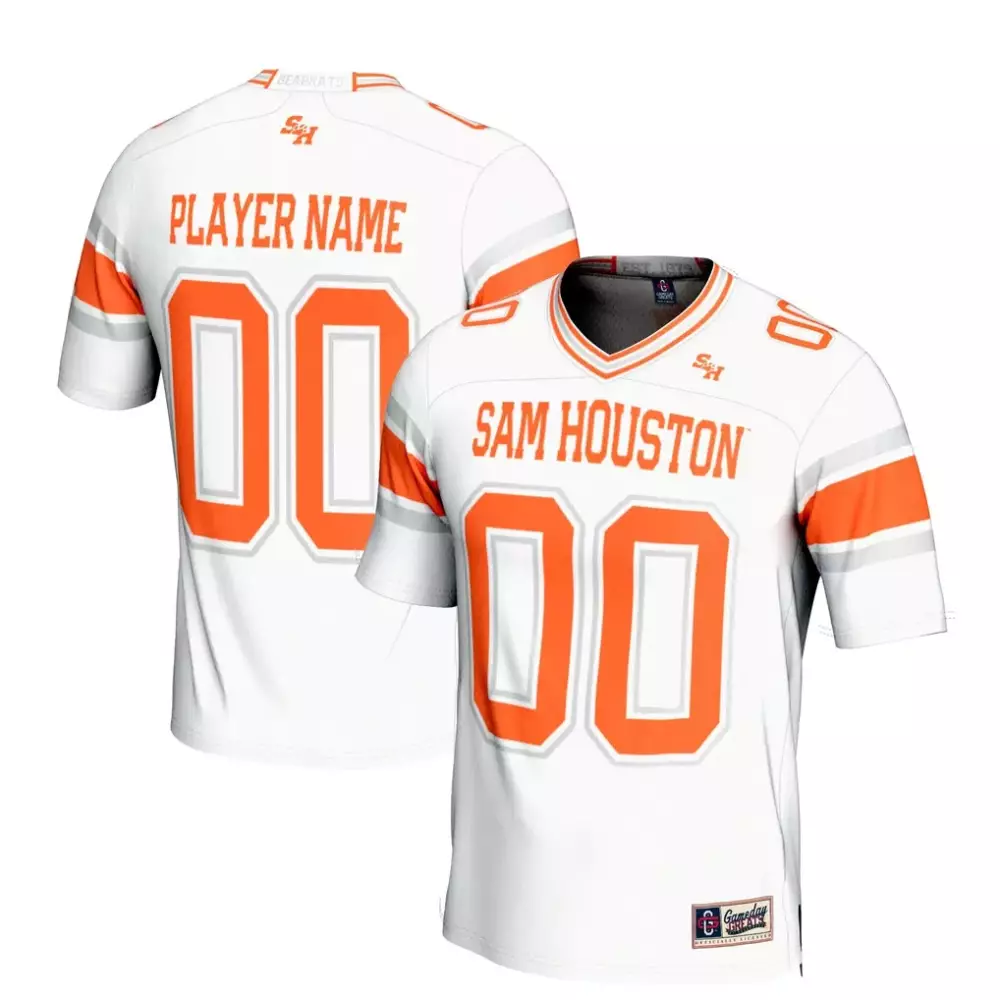 sam houston state bearkats gameday greats unisex nil pick a player lightweight football fashion jersey white