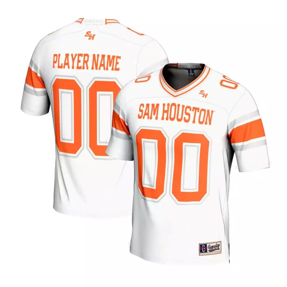 sam houston state bearkats gameday greats unisex nil pick a player lightweight football fashion jersey white