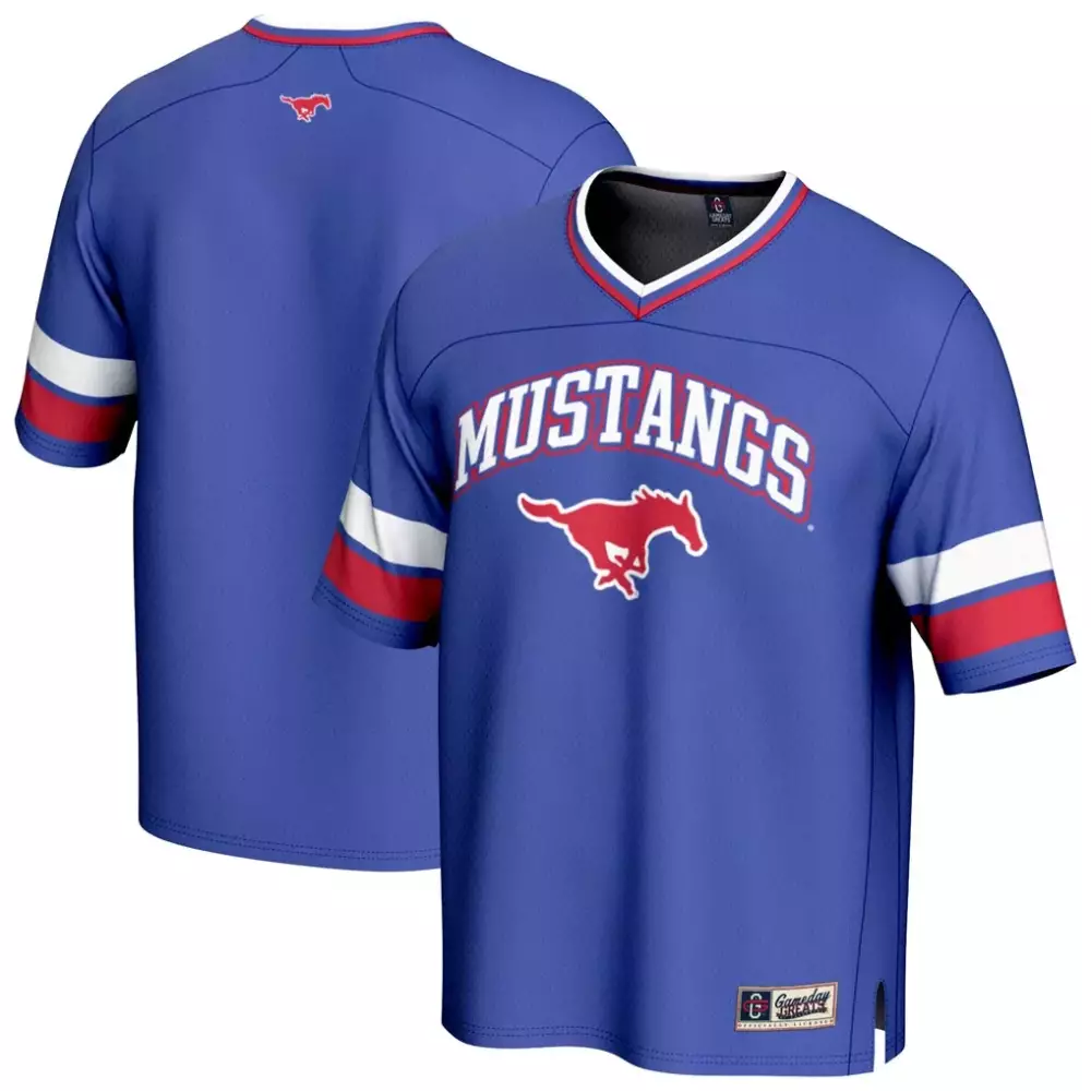 SMU Mustangs Gameday Greats Endzone Football Jersey | White Fan Gear | For Men, Women & Youth