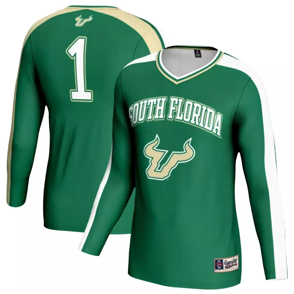 south florida bulls gameday greats unisex women s volleyball lightweight fashion jersey green