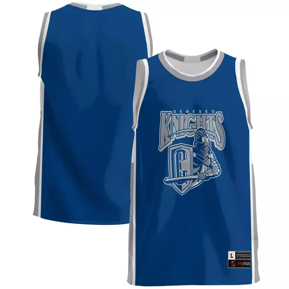 suny geneseo knights gameday greats lightweight basketball jersey blue