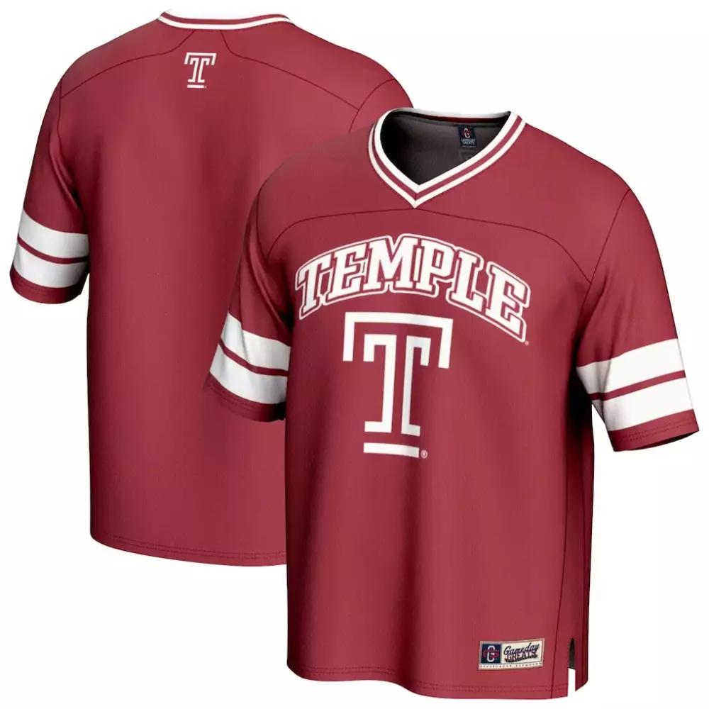 Temple Owls Gameday Greats Endzone Football Jersey | Lightweight White | Game Day Fan Gear | For Men, Women & Youth
