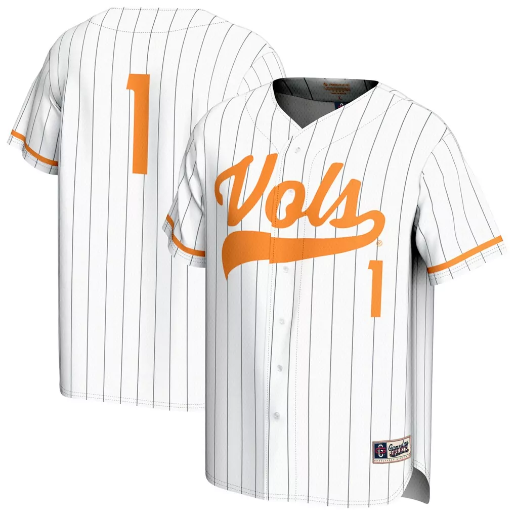 tennessee volunteers gameday greats youth softball fashion jersey orange