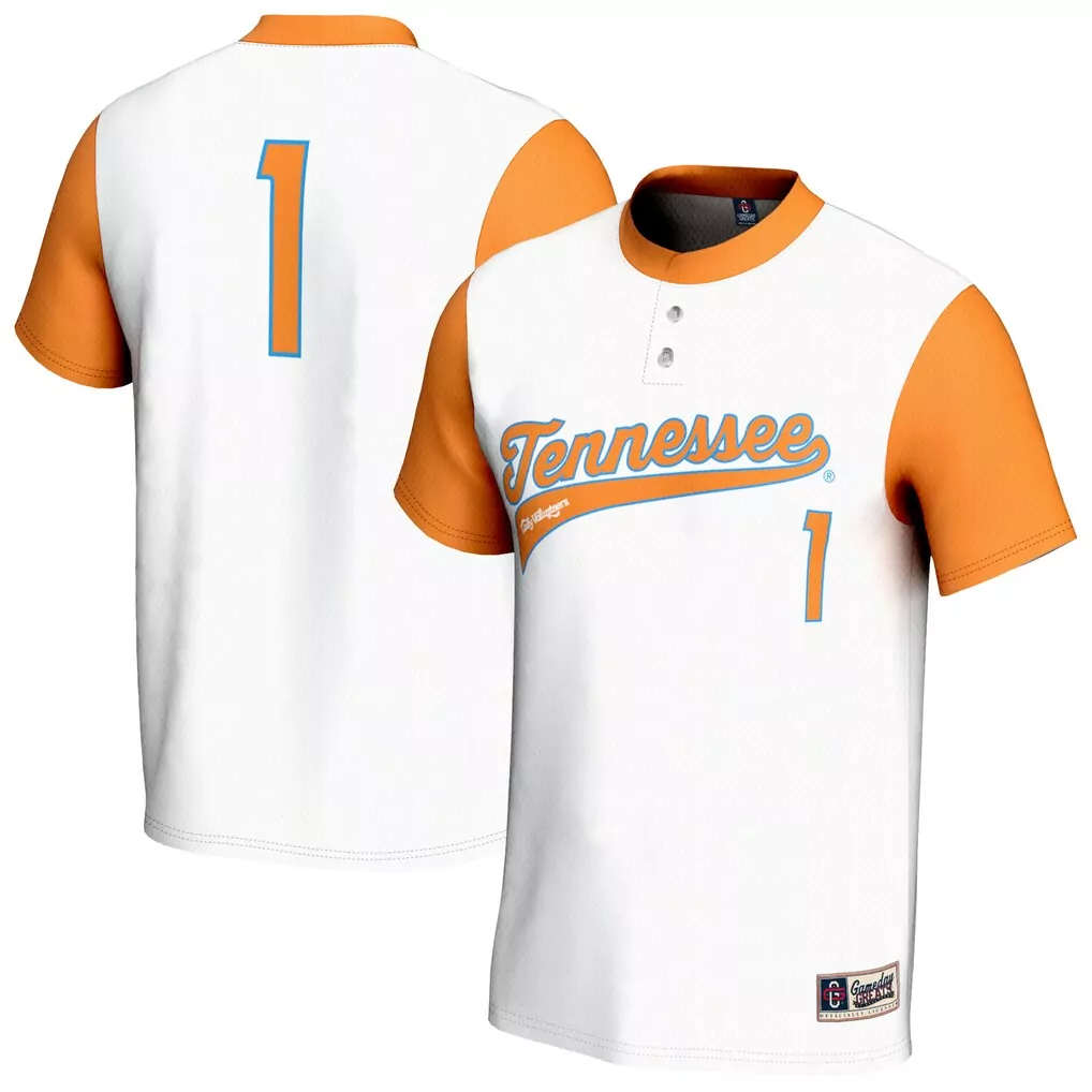 tennessee volunteers gameday greats youth softball fashion jersey orange