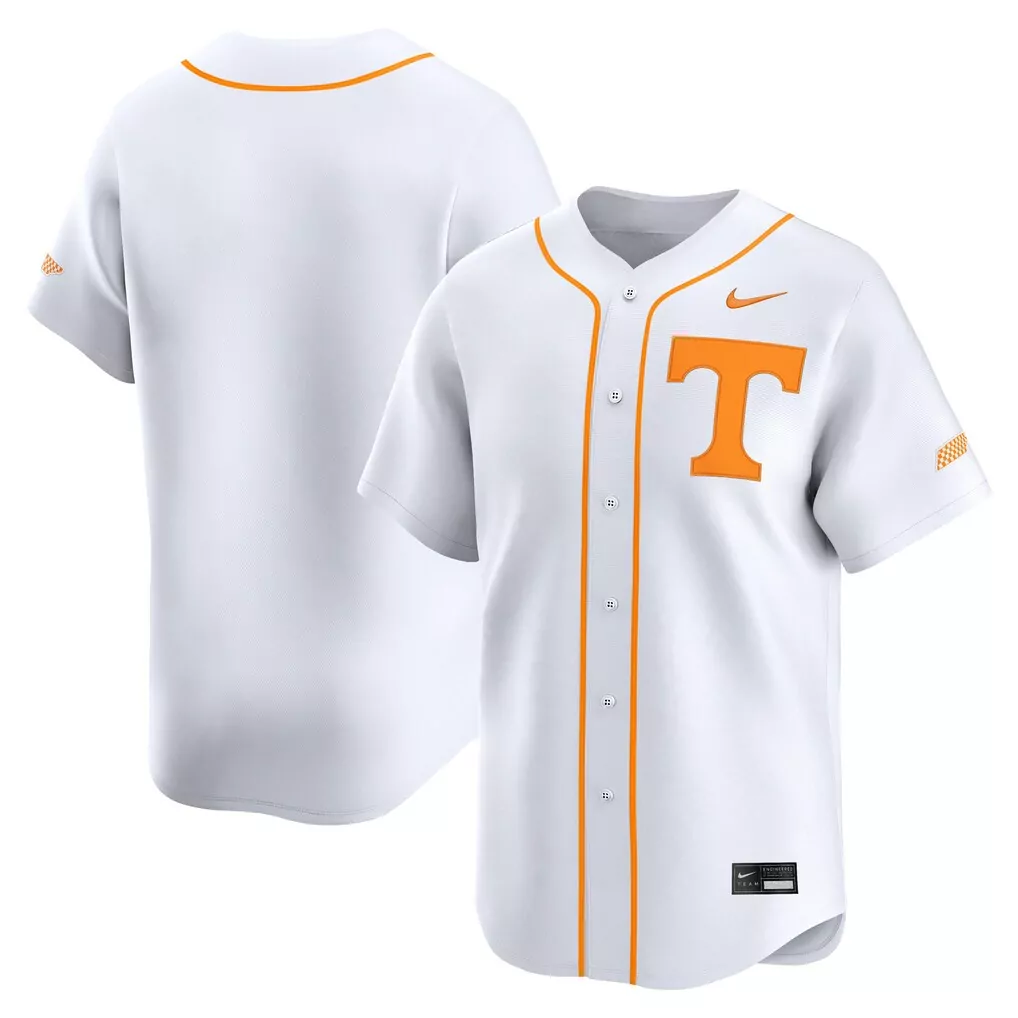 tennessee volunteers nike college limited baseball jersey white