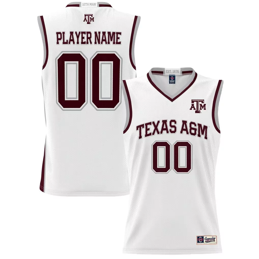 texas a m aggies gameday greats youth nil pick a player lightweight women s basketball jersey maroon
