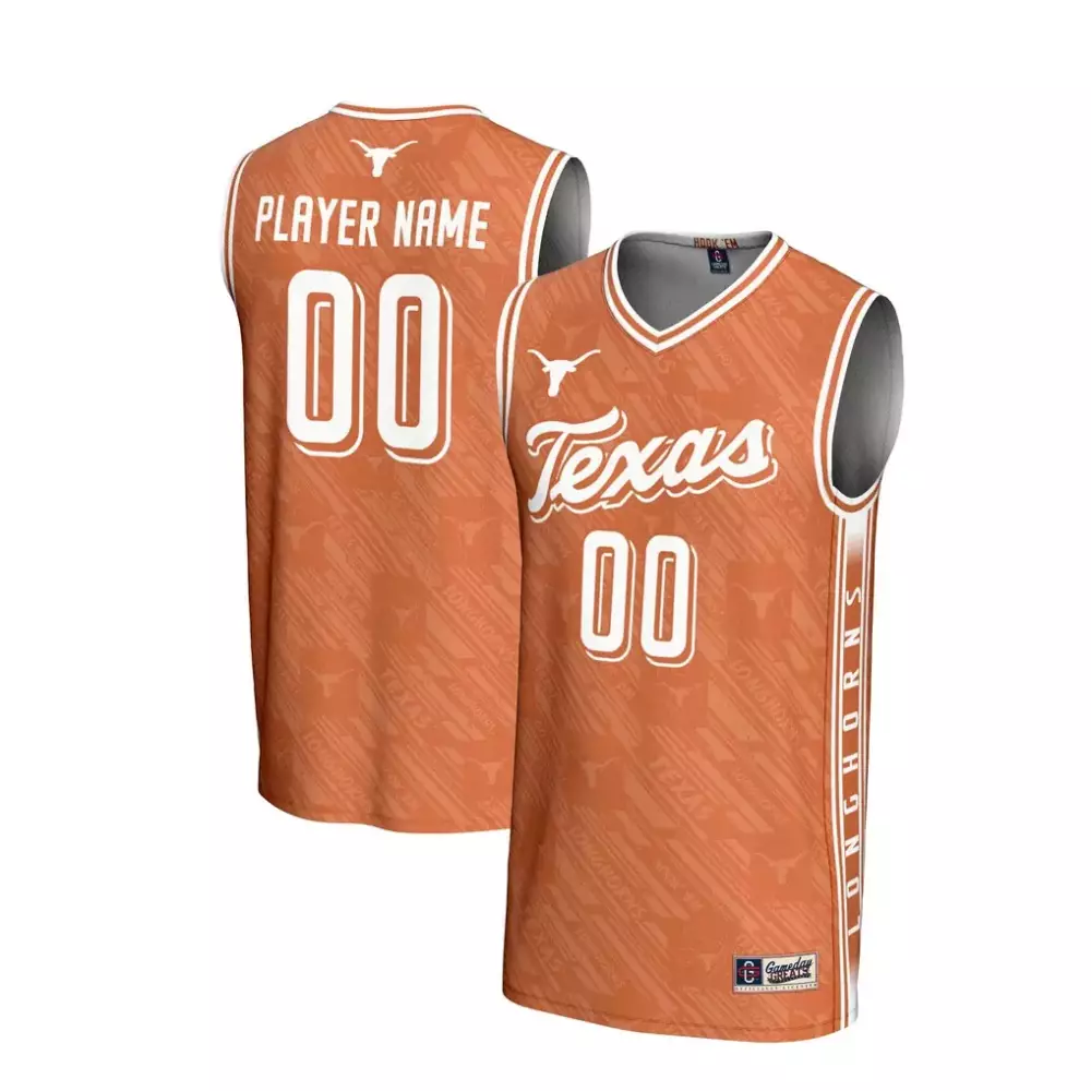 Texas Longhorns Gameday Greats NIL Pick a Player Men's Basketball Highlight Print Jersey | Lightweight Fan Gear | For Men, Women & Youth