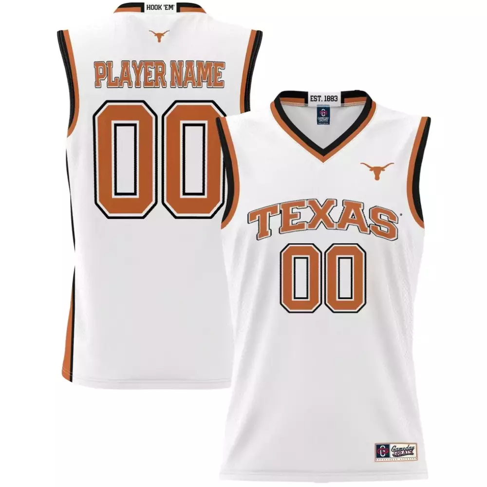 Texas Longhorns Gameday Greats Unisex Lightweight NIL Pick a Player Women's Basketball Jersey | White Fashion Fan Gear | For Men, Women & Youth