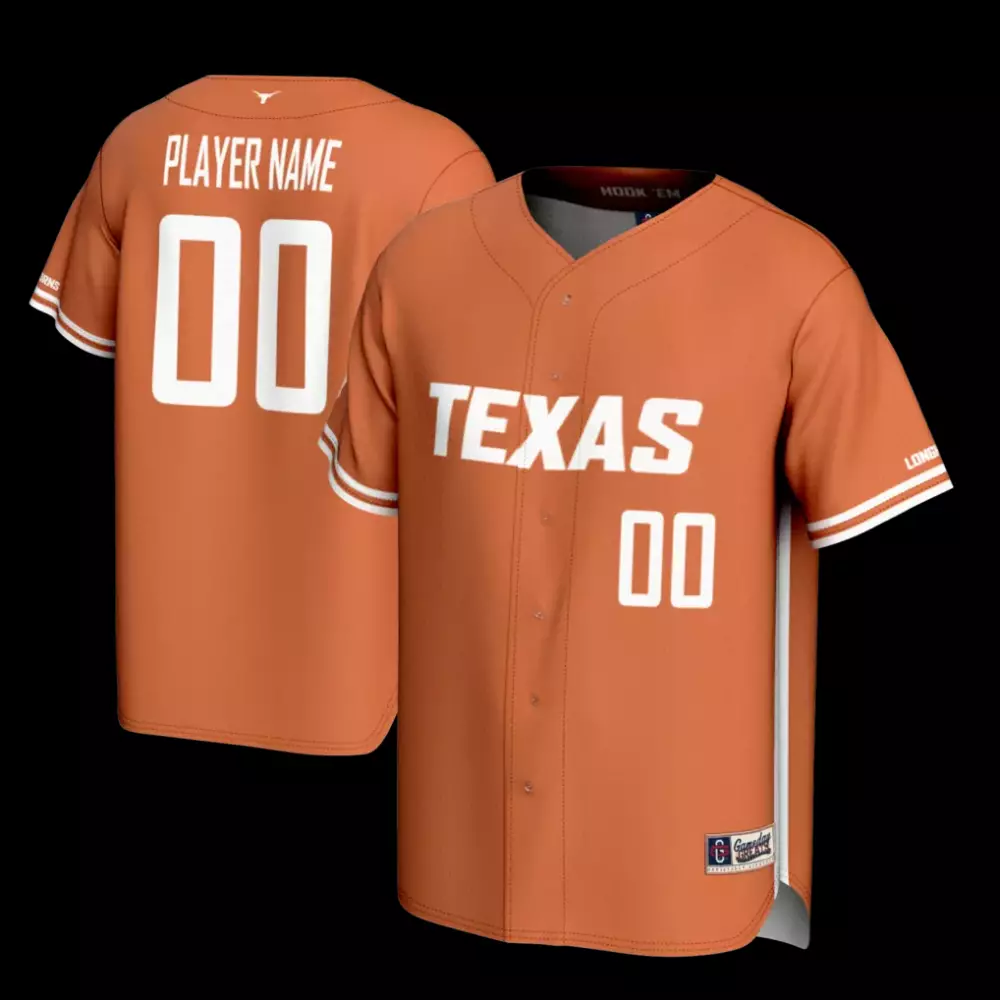 Texas Longhorns Gameday Greats Youth NIL Pick a Player Lightweight Baseball Jersey | Texas Orange Fashion Fan Gear | For Men, Women & Youth