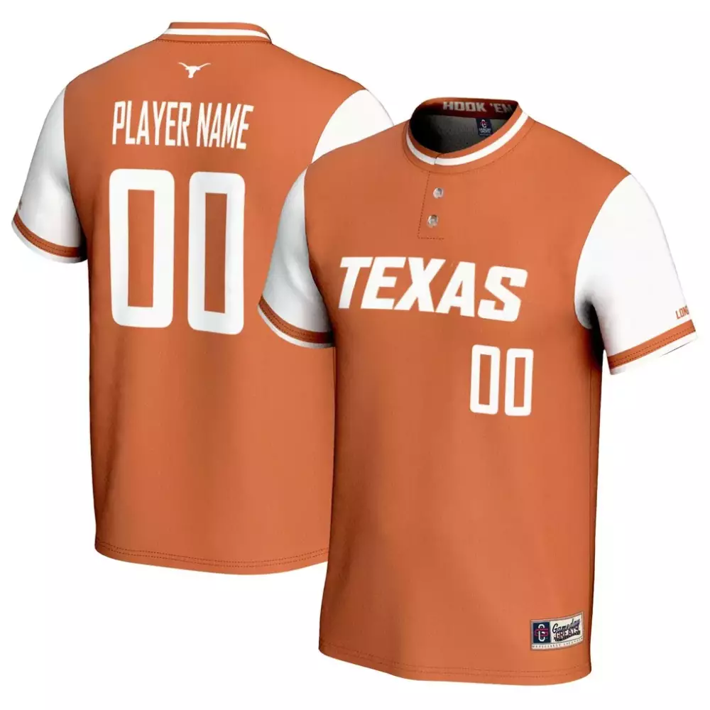 Texas Longhorns Gameday Greats Youth NIL Pick A Player Softball Jersey | Lightweight Texas Orange | Fashion Fan Gear for Men, Women & Youth