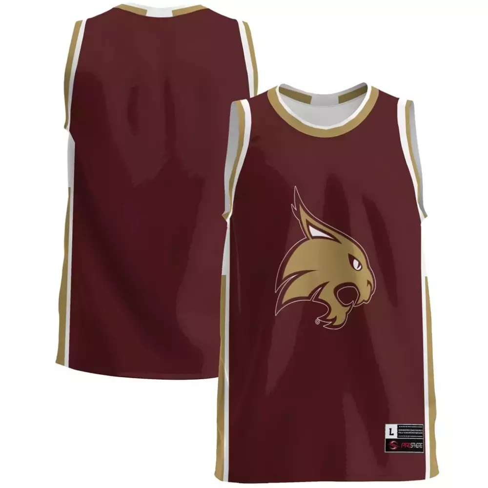 1 texas state bobcats gameday greats youth lightweight basketball jersey white 1
