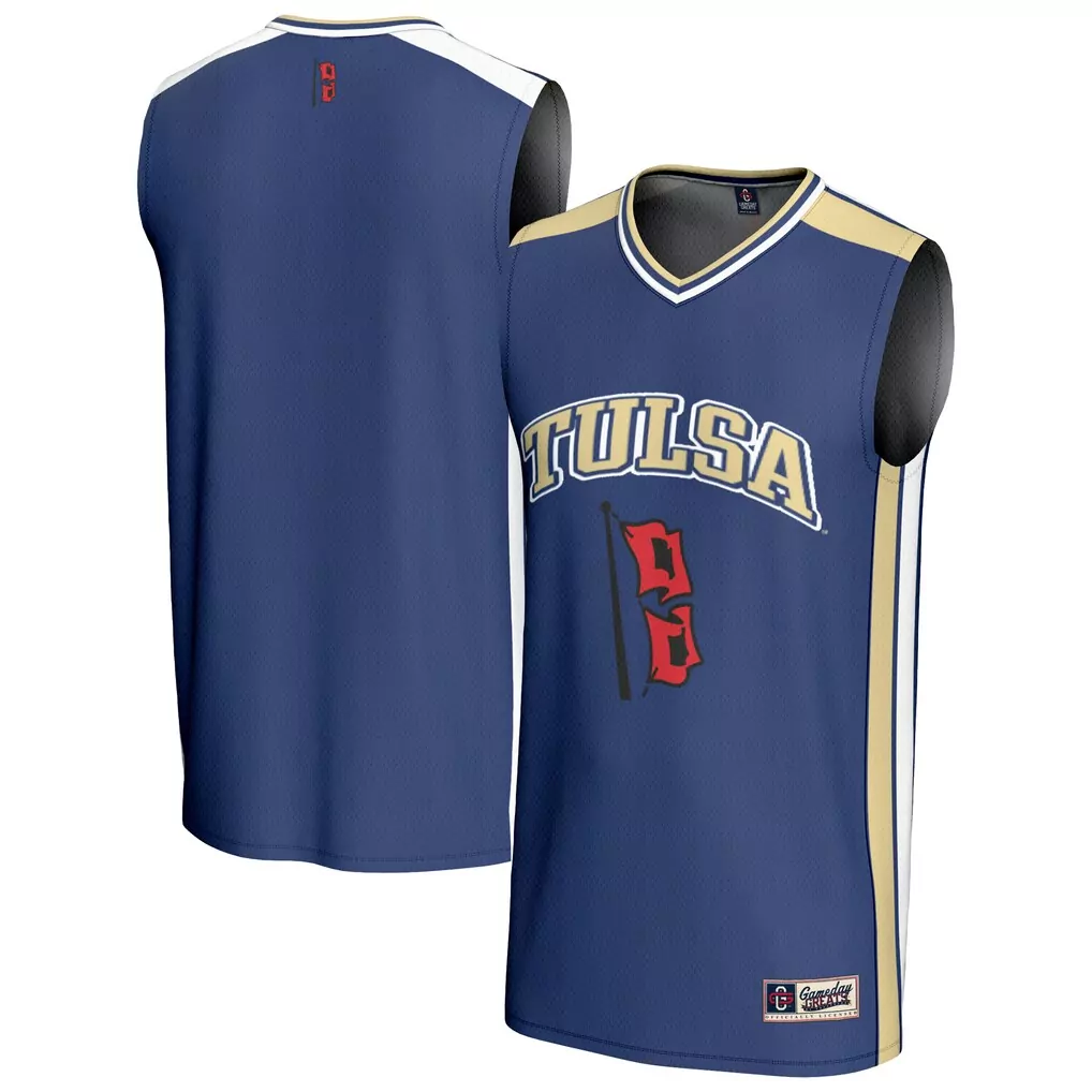tulsa golden hurricane gameday greats youth basketball jersey royal
