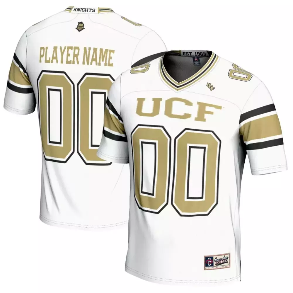 ucf knights gameday greats youth nil pick a player football jersey gold
