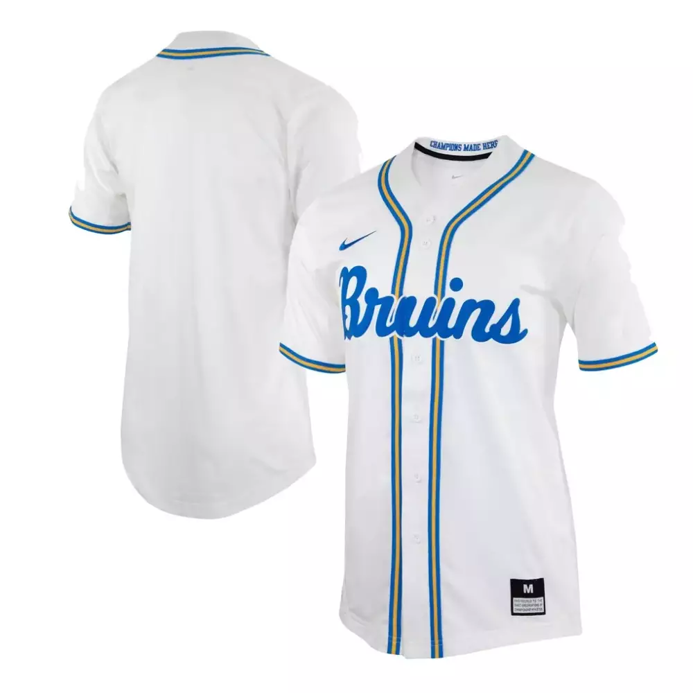 ucla bruins nike replica baseball jersey white